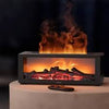 Humidificador Difusor con Efecto Llama de Chimenea LED