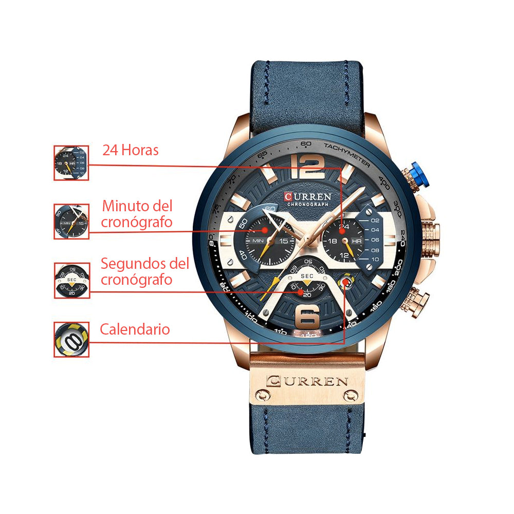 Reloj Curren 8329 Cuero