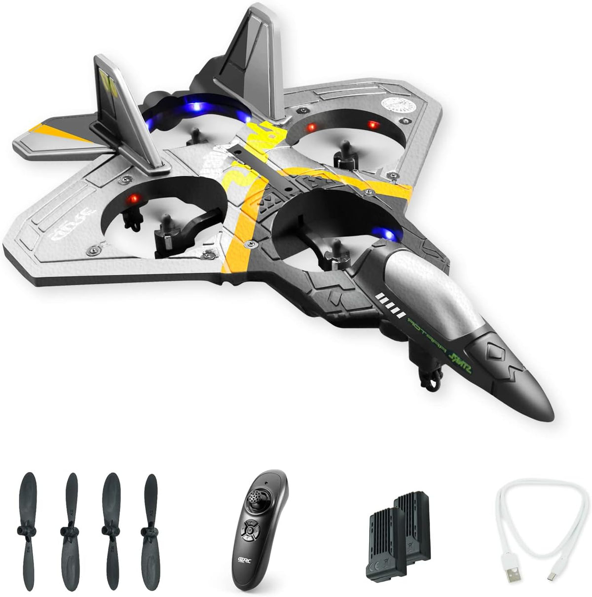 Avion Drone Nave combate dual giros rc