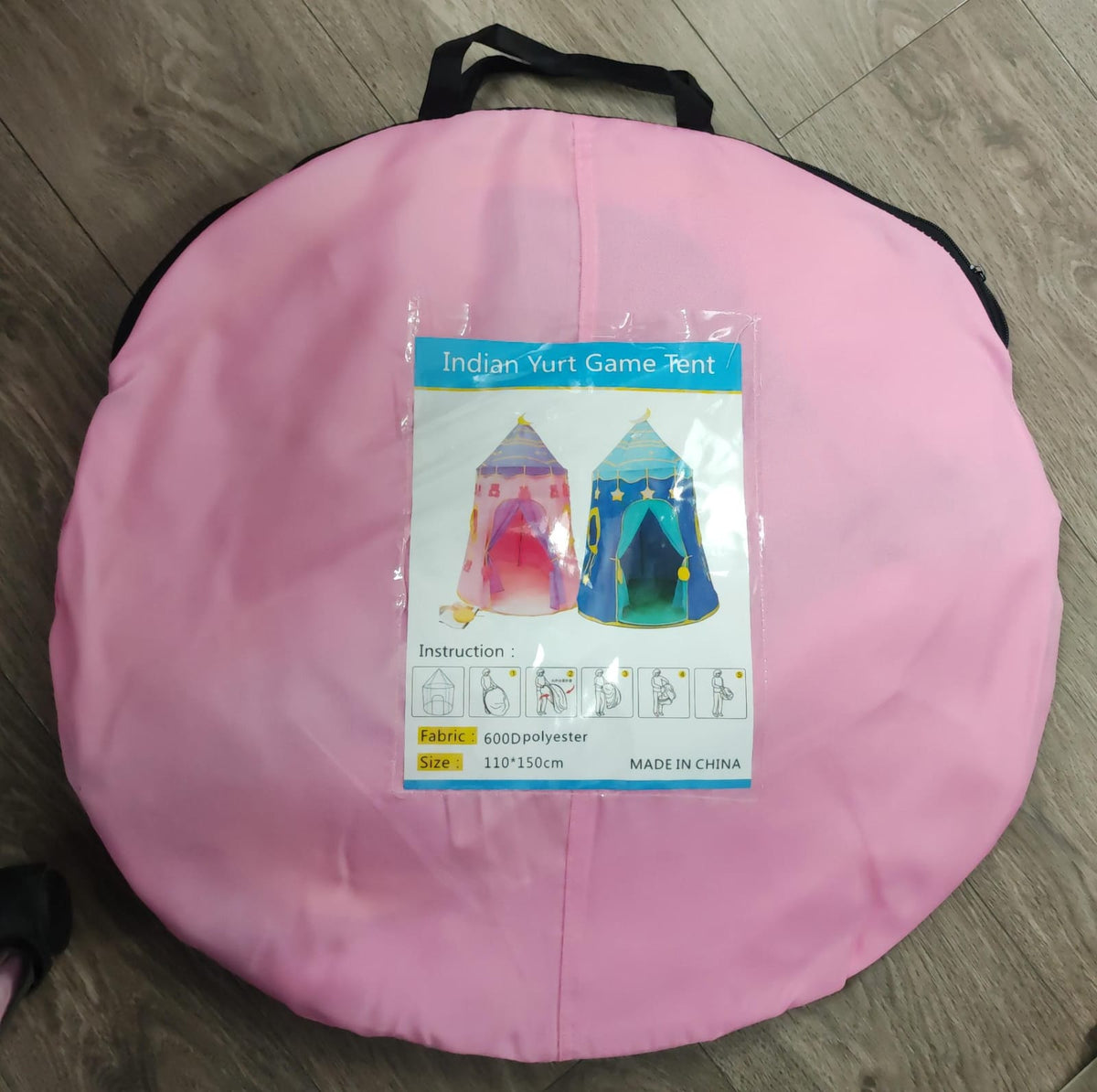 Carpa Castillo Infantil Princesa Plegable con Luces