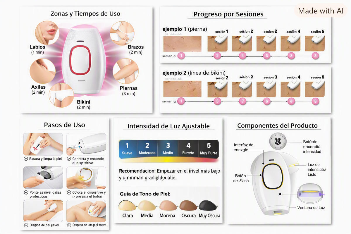 A115 Pistola Depiladora Laser IPL