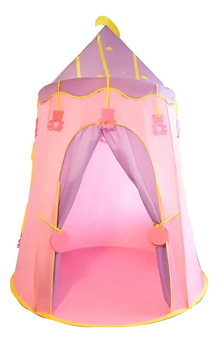 Carpa Castillo Infantil Princesa Plegable con Luces