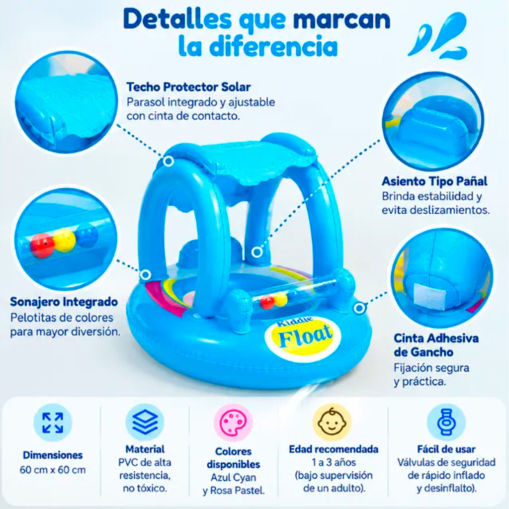 Bote Flotador Techo Shurkby Sonajero Bebé